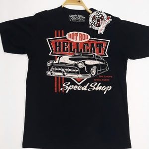HotRod Hellcat Speed shop graphic tshirt size S
